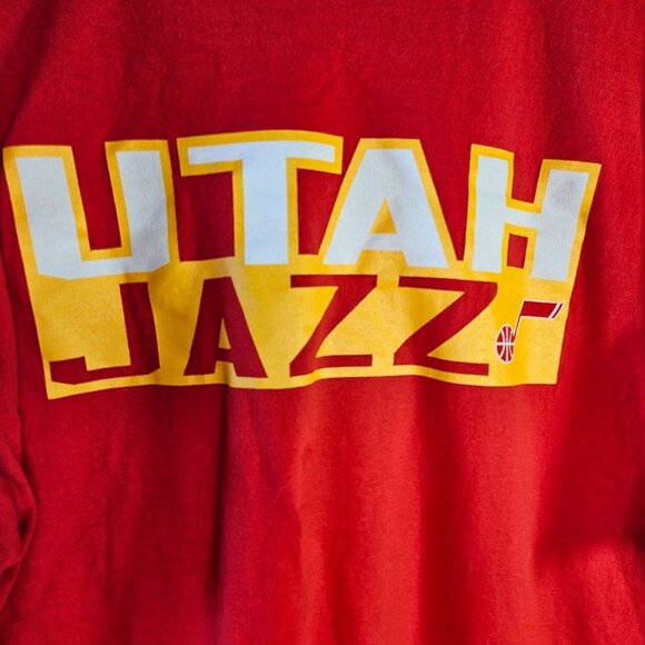 Utah Jazz Majestic Rubio 3 Red T-Shirt 2XL Mens Cotton - Picture 2 of 5